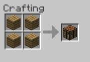 Minecraft hidden crafting table guide